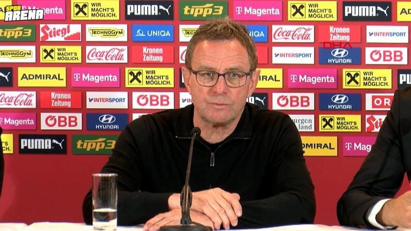 Avusturya teknik direktörü Ralf Rangnick: Üstün oynadık